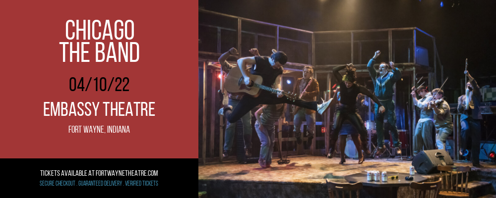 Chicago - The Band at Embassy Theatre tickets Chicago - The Band at Embassy Theatre