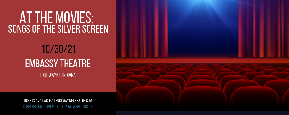 At The Movies: Songs of The Silver Screen at Embassy Theatre tickets At The Movies: Songs of The Silver Screen at Embassy Theatre