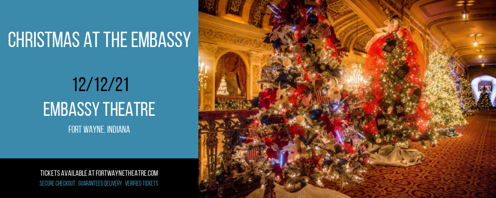 Christmas At The Embassy at Embassy Theatre tickets Christmas At The Embassy at Embassy Theatre