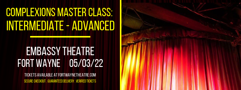 Complexions Master Class: Intermediate - Advanced at Embassy Theatre
