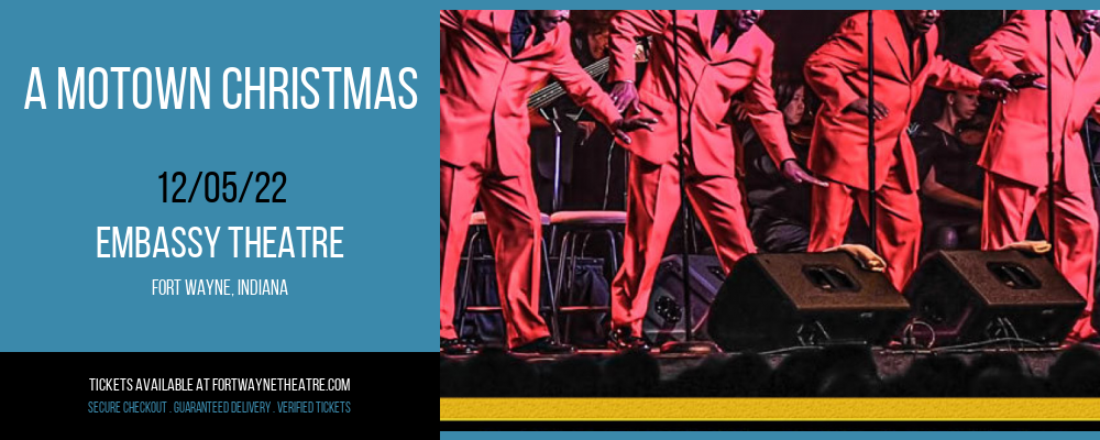 A Motown Christmas at Embassy Theatre tickets A Motown Christmas at Embassy Theatre