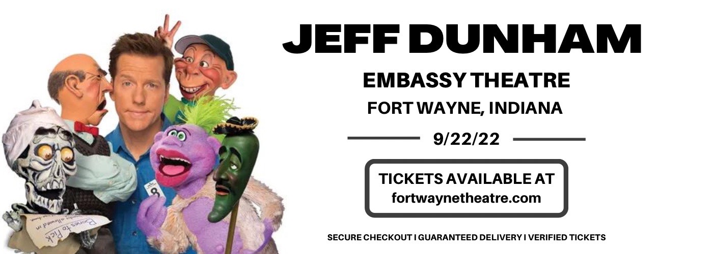 Jeff Dunham at Embassy Theatre tickets Jeff Dunham at Embassy Theatre
