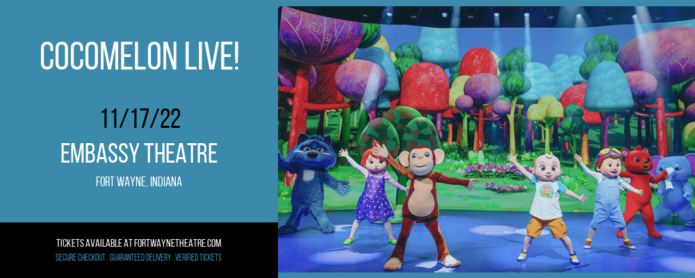 CoComelon Live! at Embassy Theatre tickets CoComelon Live! at Embassy Theatre