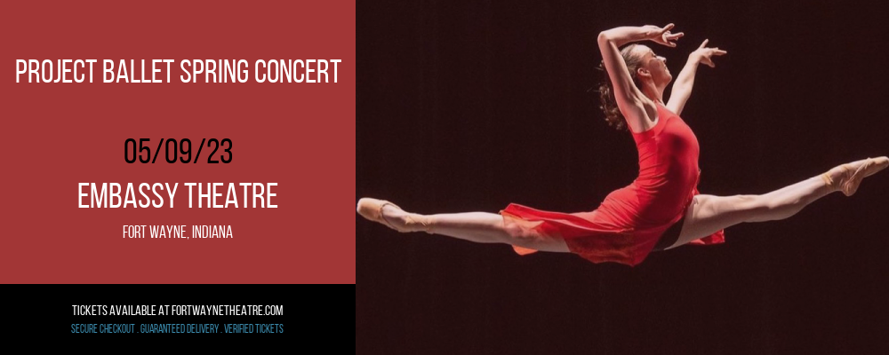 Project Ballet Spring Concert at Embassy Theatre tickets Project Ballet Spring Concert at Embassy Theatre